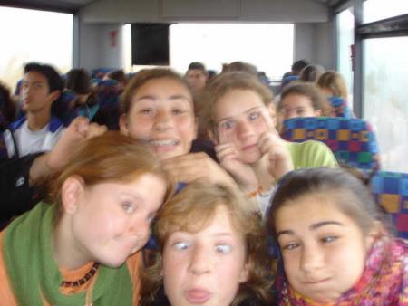 in the bus